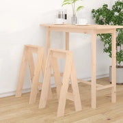 Sgabelli 2 pz 40x40x75 cm in Legno Massello di Pino 823669