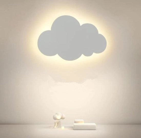 Lampada da parete LED creativa a forma di nuvola per interni, 15W, stile moderno, 3000K/4500K/6000K, adatta per soggiorno e camera da letto, 30 x 18 cm.