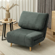 POLTRONA LETTO 82x89x83 cm 2 in 1 in poliestere verde