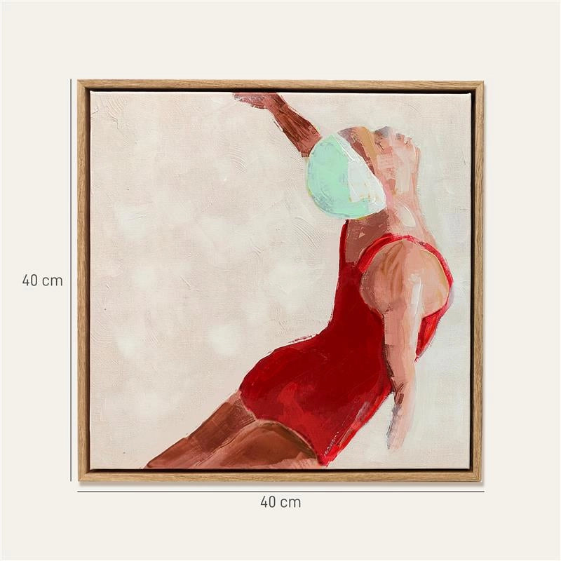 SET DI 2 QUADRI SU TELA MODERNI, STAMPA ARTISTICA DA PARETE CON GANCI INCLUSI, 40X40 CM