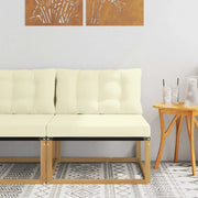 Divano centrale per esterno-Divano componibile Bianco 79 x 83 x 73 cm acciaio 436843