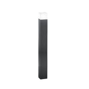 Paletto Esterno Moderno Tower Alluminio Antracite 1 Luce E27 Ip54 H90
