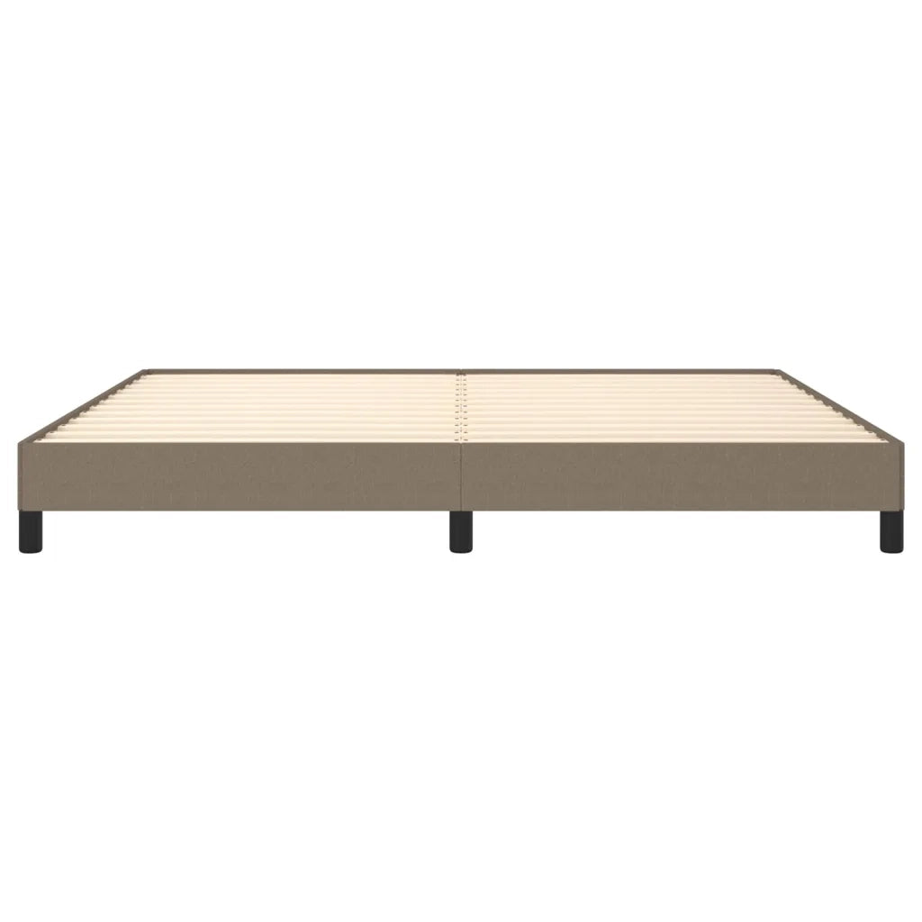 Giroletto senza Materasso-Struttura Letto Tortora 200x200 cm in Tessuto 760077