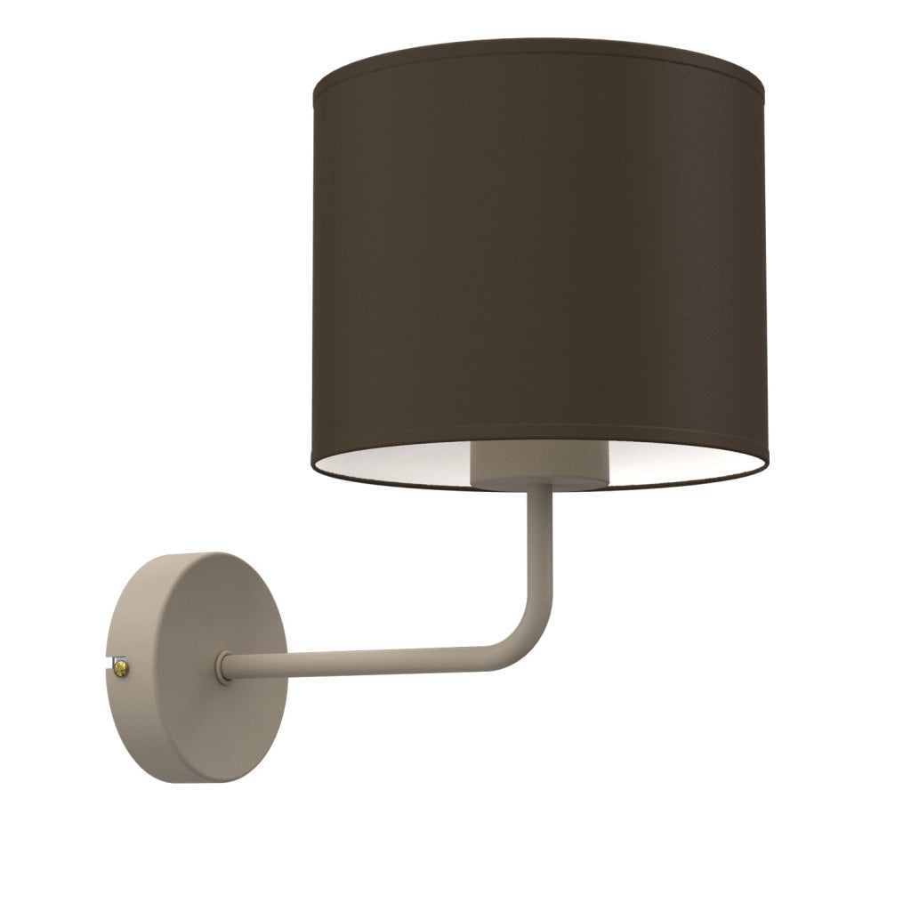 Applique Arden 1xE27 beige marrone Luminex