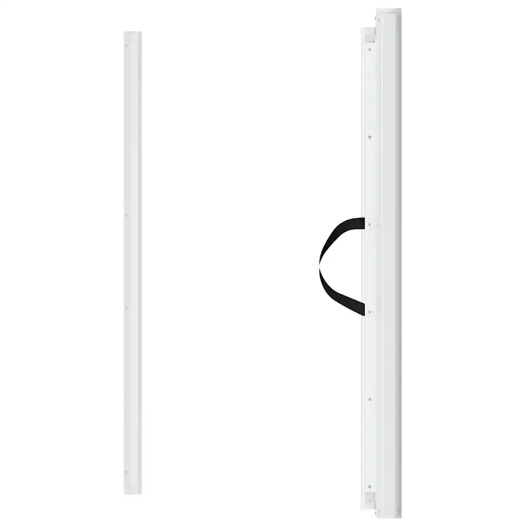 Cancelletto Retrattile per Animali Domestici Bianco 102,5x125cm 4004129