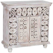 Mobile ingresso legno grigio artigianale 90x40x90 cm