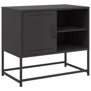 Mobile TV | Armadietto TV | Mobile Porta TV Nero 68x39x60,5 cm in Acciaio