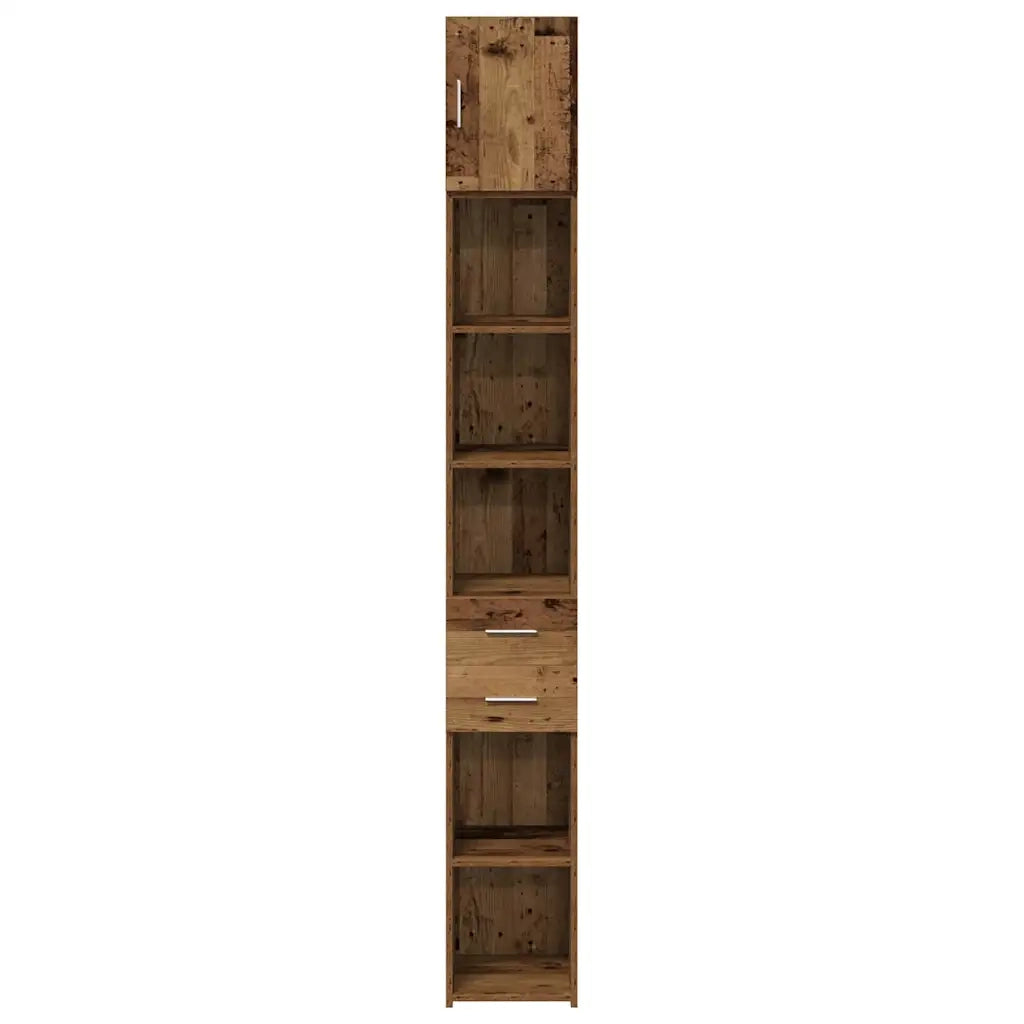 Armadio con cassetto 2 pcs Legno vecchio 30 x 42,5 x 225 cm 3365640