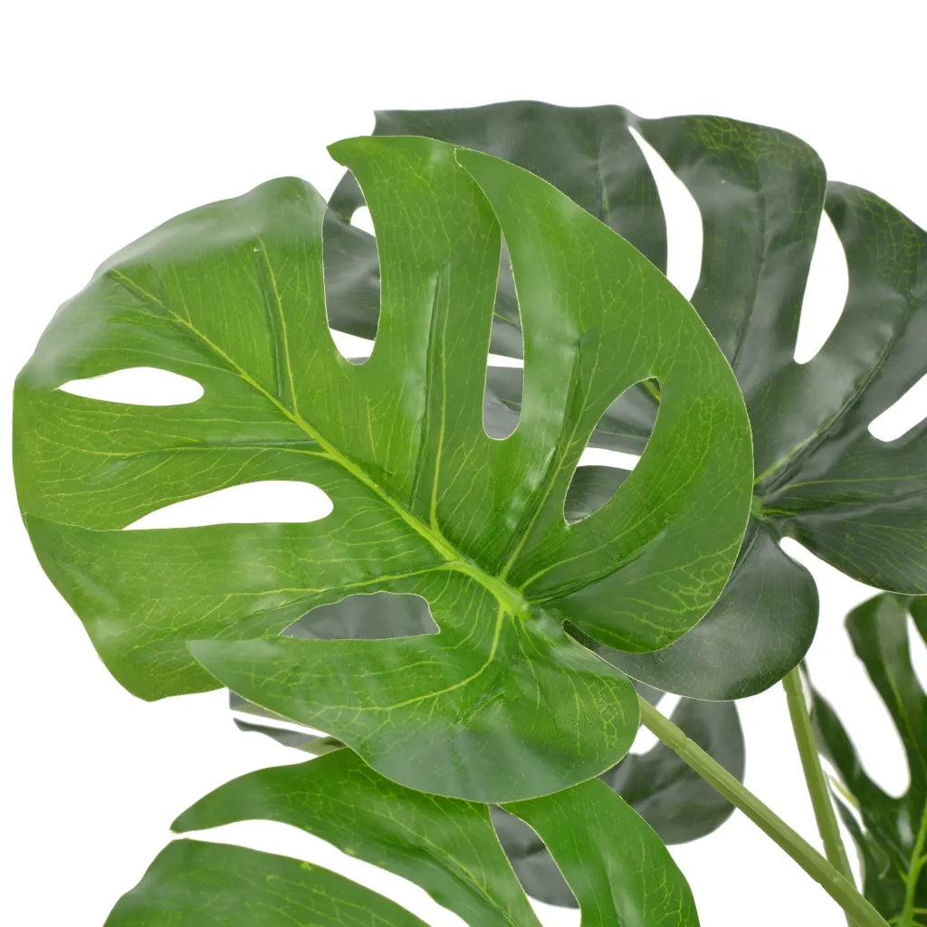 Monstera Artificiale con Vaso Verde 100 cm CFW3620903