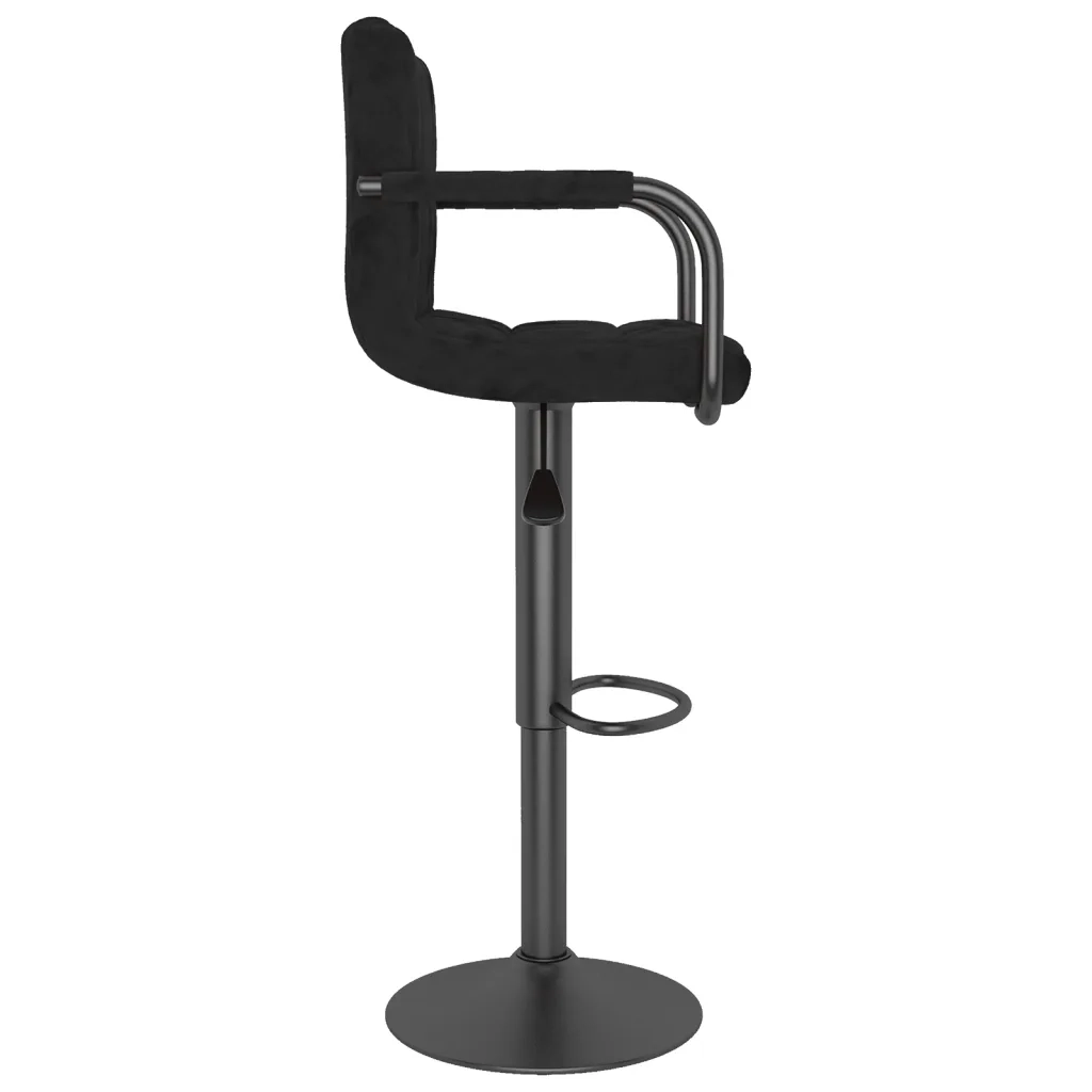 Sgabelli da Bar 2 pz Neri in Velluto cod mxl 72354