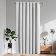 Tendina di oscuramento - Tendina termica - Ideale per camera da letto e soggiorno - Grigio Bianco - Oscurante - Perfetta per spazi interni - 1...