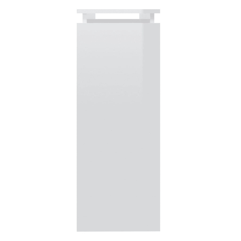 Tavolo Consolle Bianco Lucido 102x30x80 cm in Truciolato cod mxl 9057