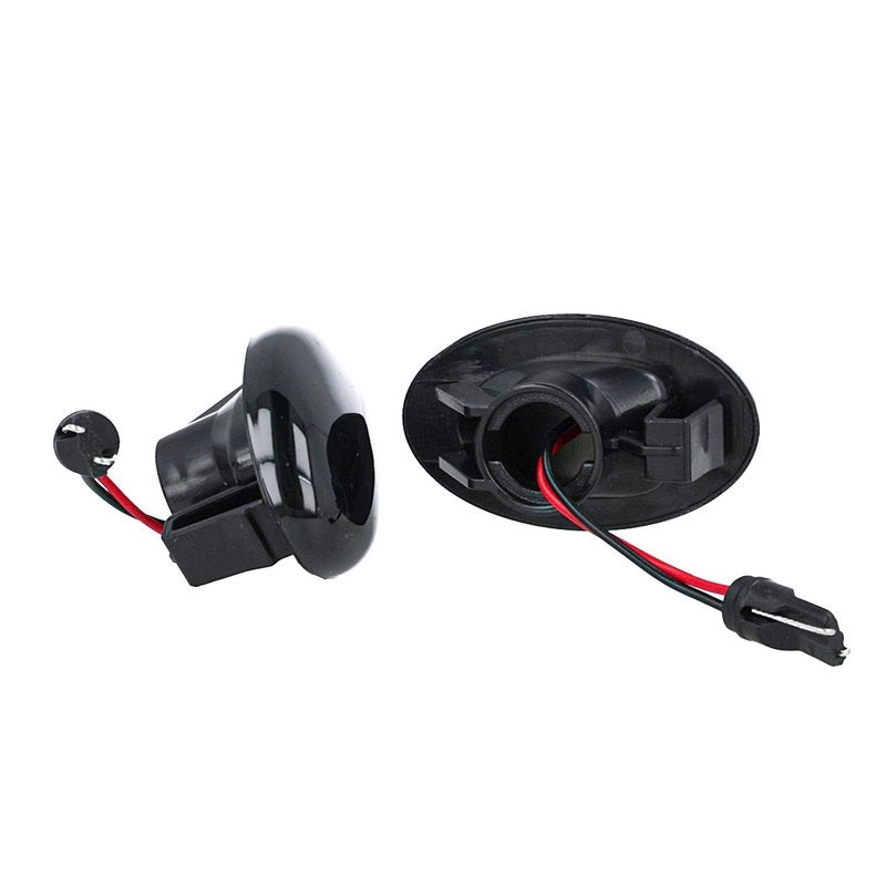 Kit Freccia Laterale a Led Side Marker Lente Nero Fume Luce Bianco Per Mercedes Benz Viano Vito W639 Classe A W168