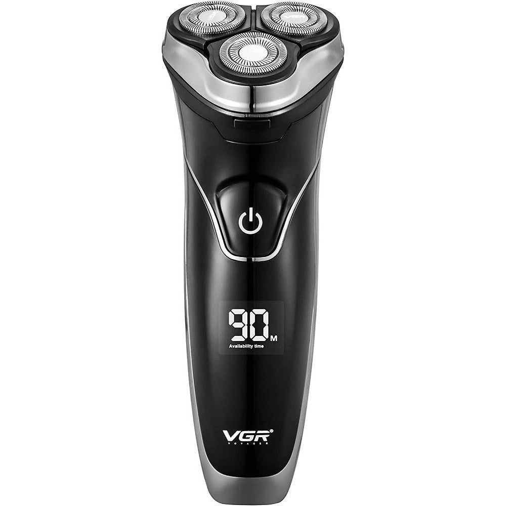 Trade Shop - Rasoio A Triple Testine Rotanti Trimmer Barba Cordless Impermeabile Display V318 -