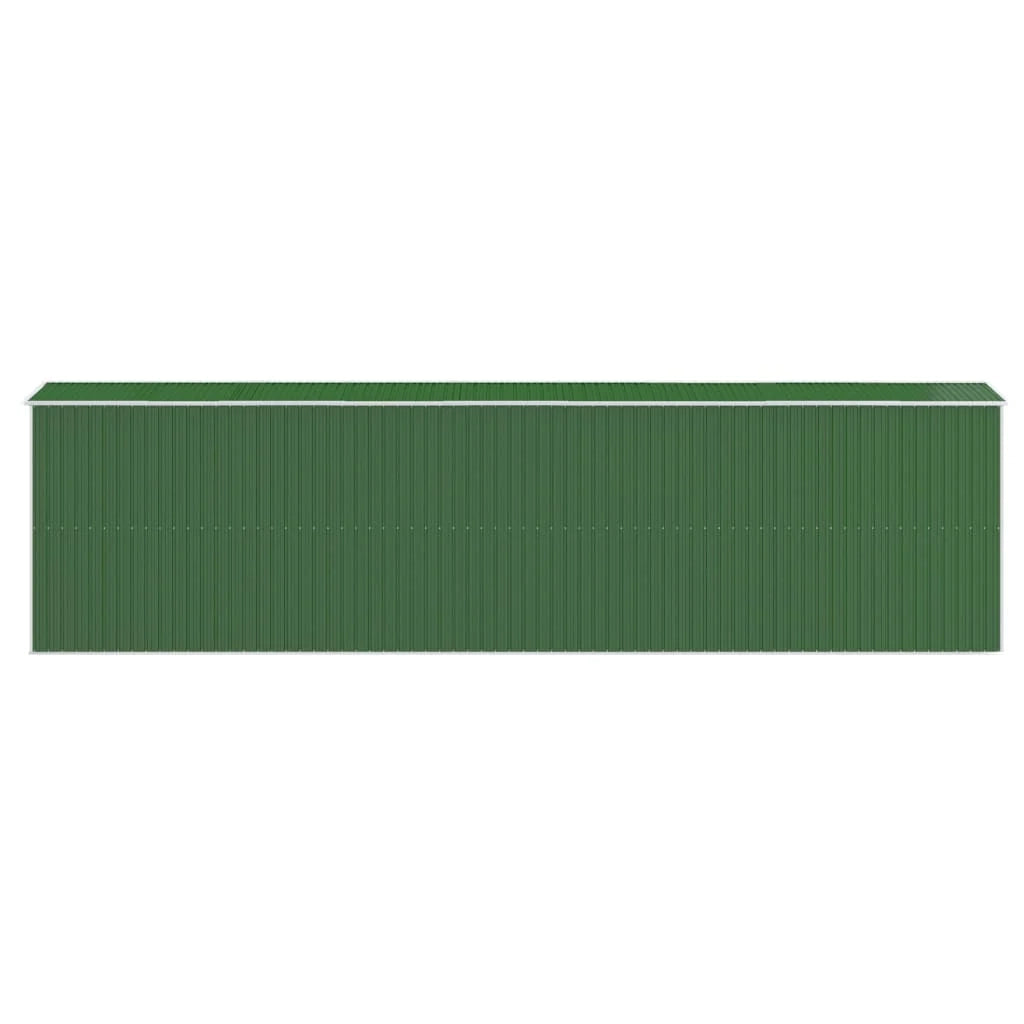 Casetta da giardino cabina ripostiglio casetta da esterno robusta casetta per attrezzi 192 x 772 x 223 cm acciaio zincato verde 02_0022368