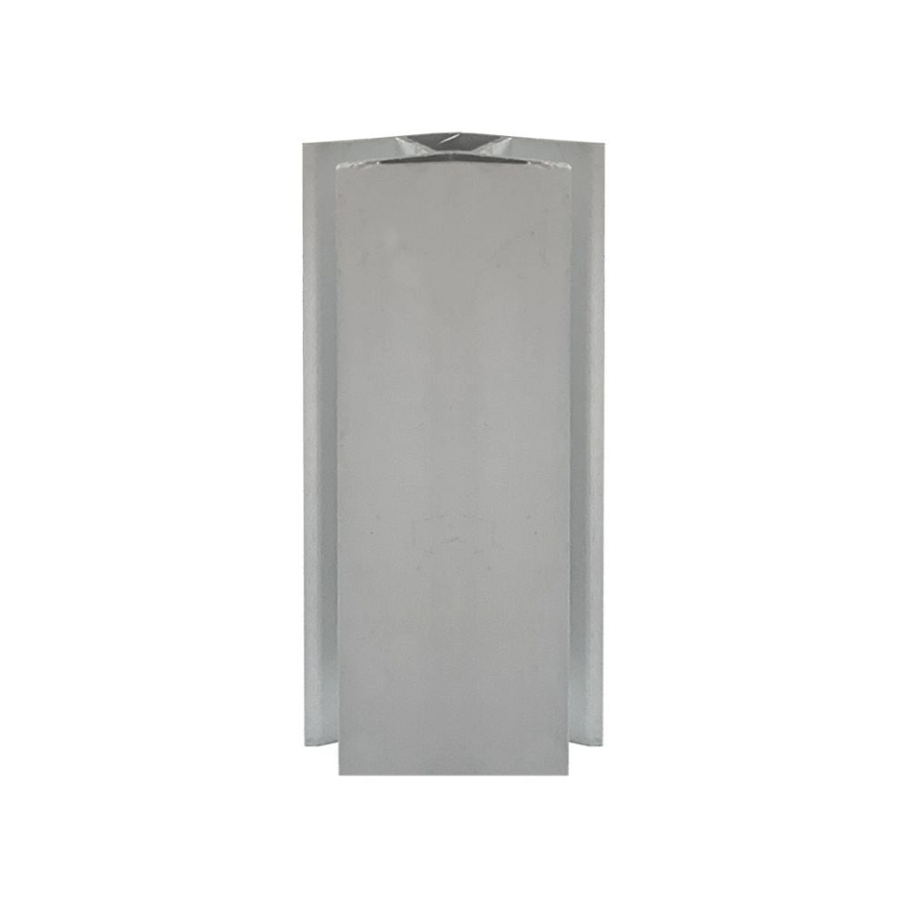 Angolare per zoccolo cucina 90° alluminio satinato h10 ANGOLAREH10DOAL