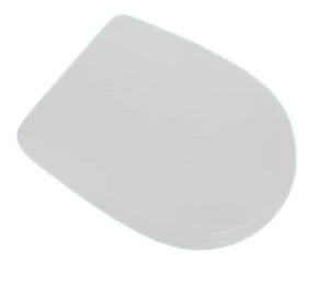 Sedile WC in MDF Bianco con Cerniere Regolabili in Metallo – Interasse 110–210 mm