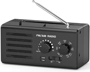 Radio Trasmettitrice AM/FM Portatile Miglior Ricezione Carica via USB Alimentazione Cuffie Portatili Camping Casa