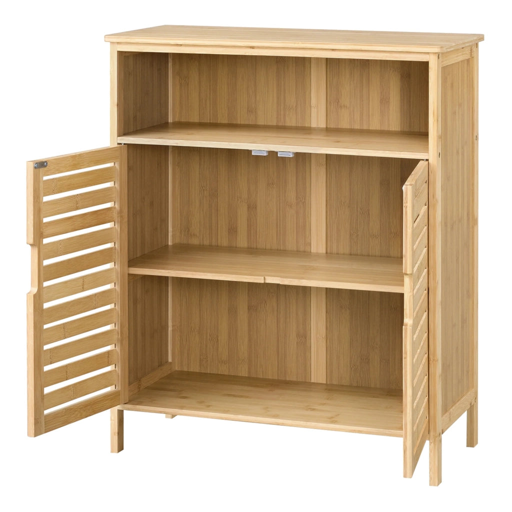 Mobile contenitore Eslöv con 2 ante 81 x 655 x 31 cm in bambù 03_0006846