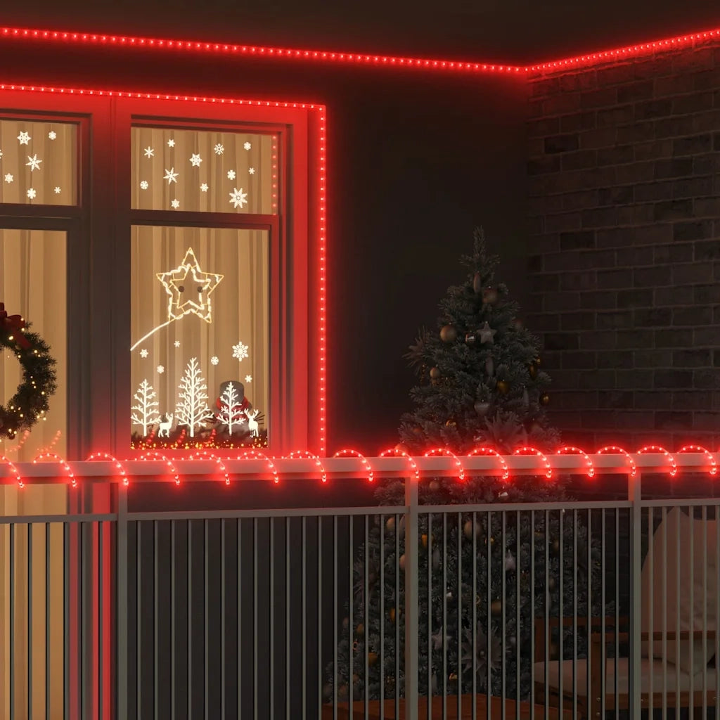 Luce a corda con 2400 LED Rosso 100 m PVC 42018933