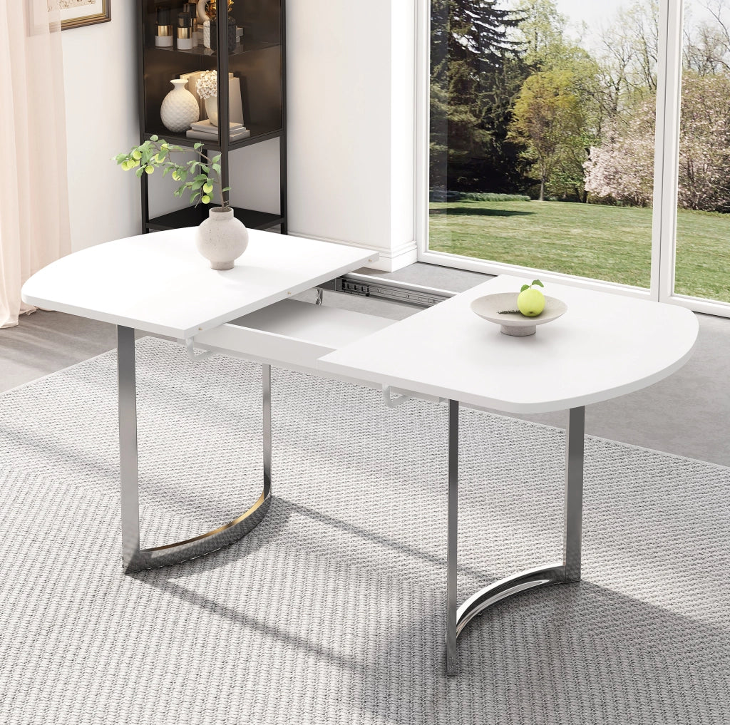 TAVOLO ALLUNGABILE 140/180 x 80 cm Bianco MDF