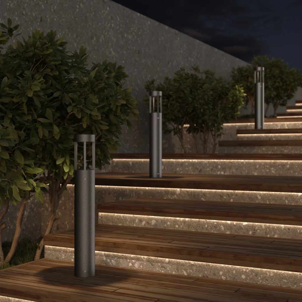Maytoni Paletto da Esterno Moderno Vint 1 luce LED integrato IP65 grafite alluminio