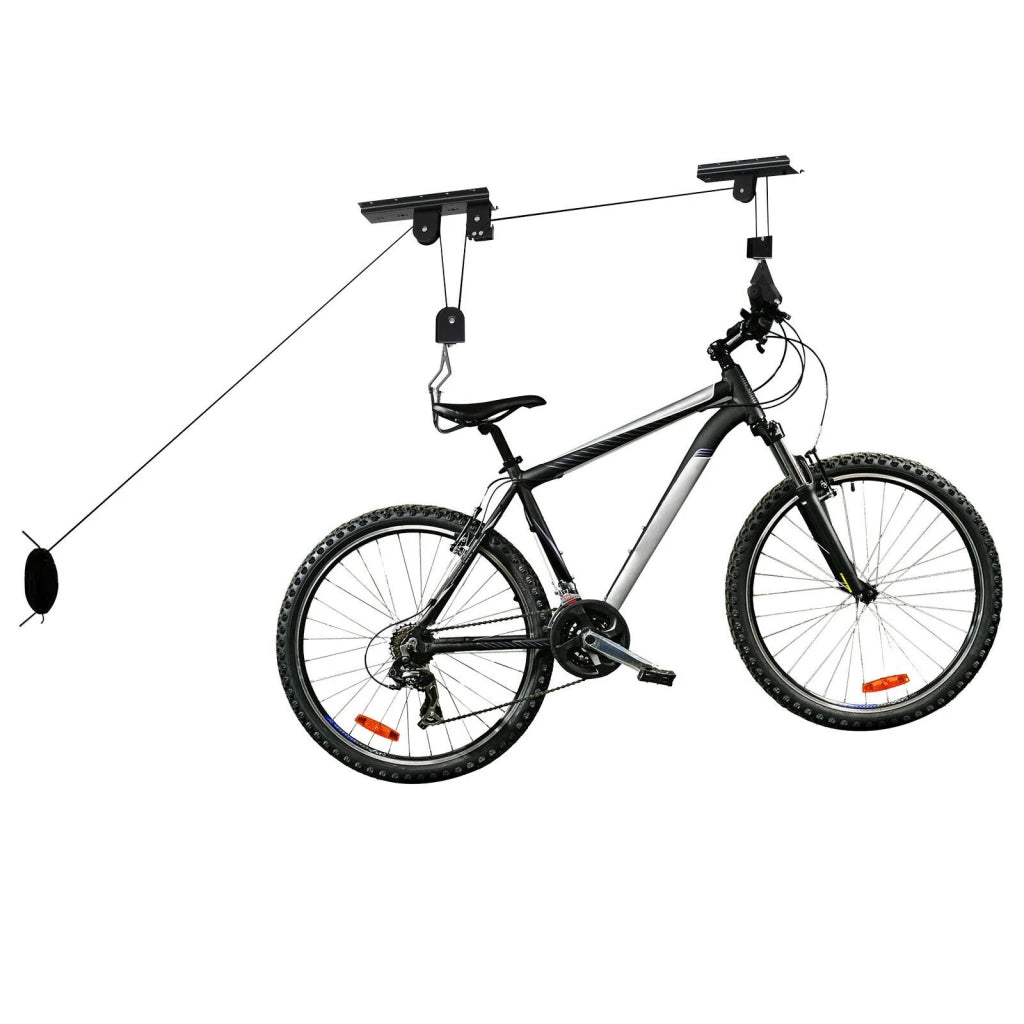 Supporto per sollevamento biciclette 20 kg portabiciclette garage soffitto 16_0002853