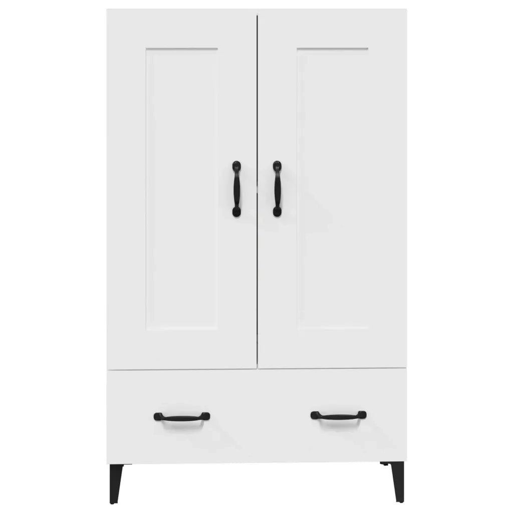 Credenza Bianca 70x31x115 cm in Legno Ingegnerizzato 812573