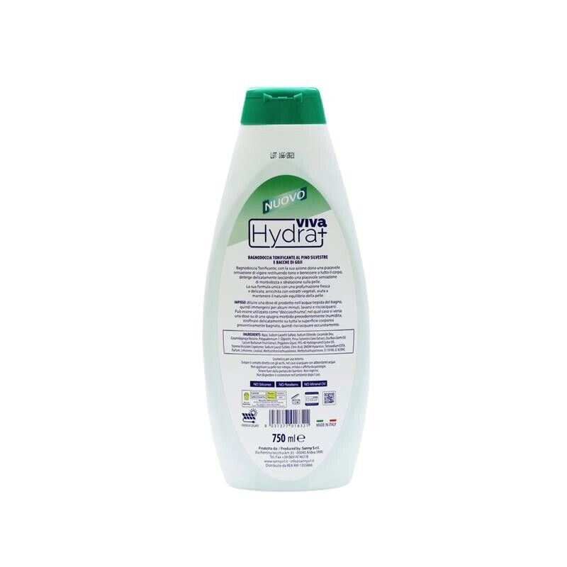HYDRA VIVA+ BAGNODOCCIA TONIFICANTE PINO SILVESTRE & BACCHE DI GOJI 750 ML