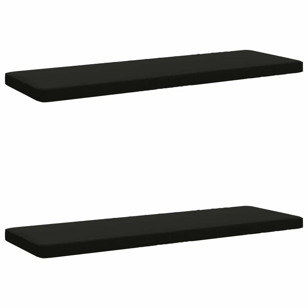 Cuscini per Panchina a 2 Pezzi VUGHT 2 pz 100% Poliestere Nero 952069