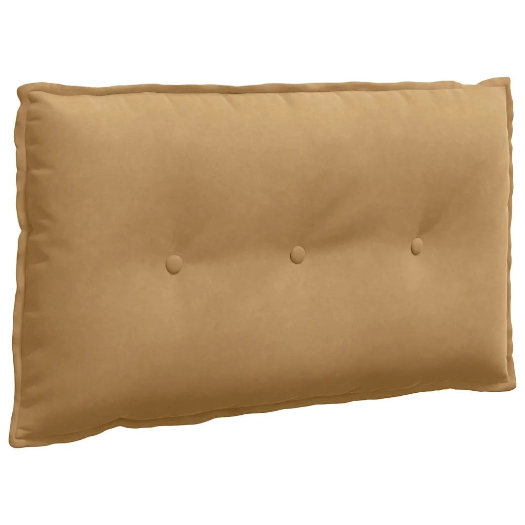 Cuscino per Schiena Marrone 80 x 50 cm Tessuto in Cords