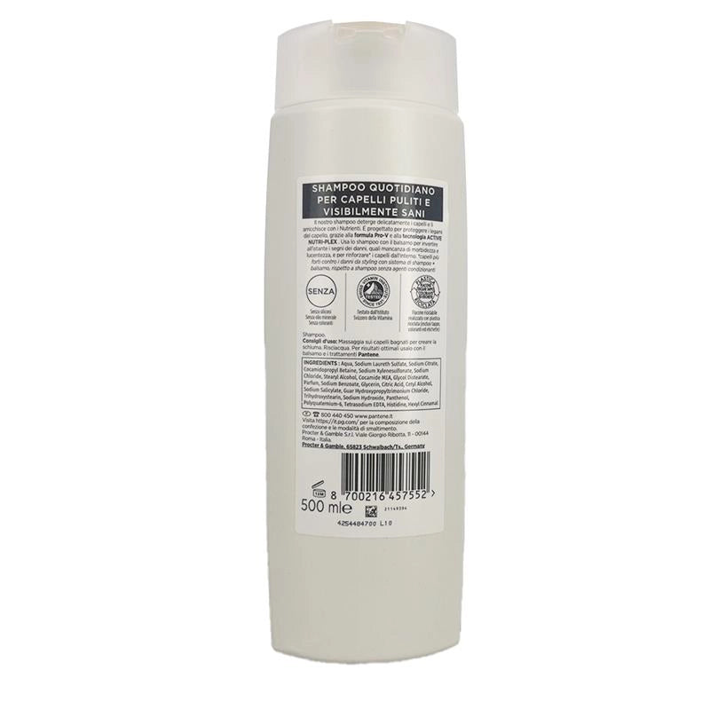 PANTENE PRO-V ACTIVE NUTRI-PLEX SHAMPOO RIGENERA E PROTEGGE RINFORZA I CAPELLI DEBOLI E DANNEGGIATI FORMATO GRANDE 500 ML