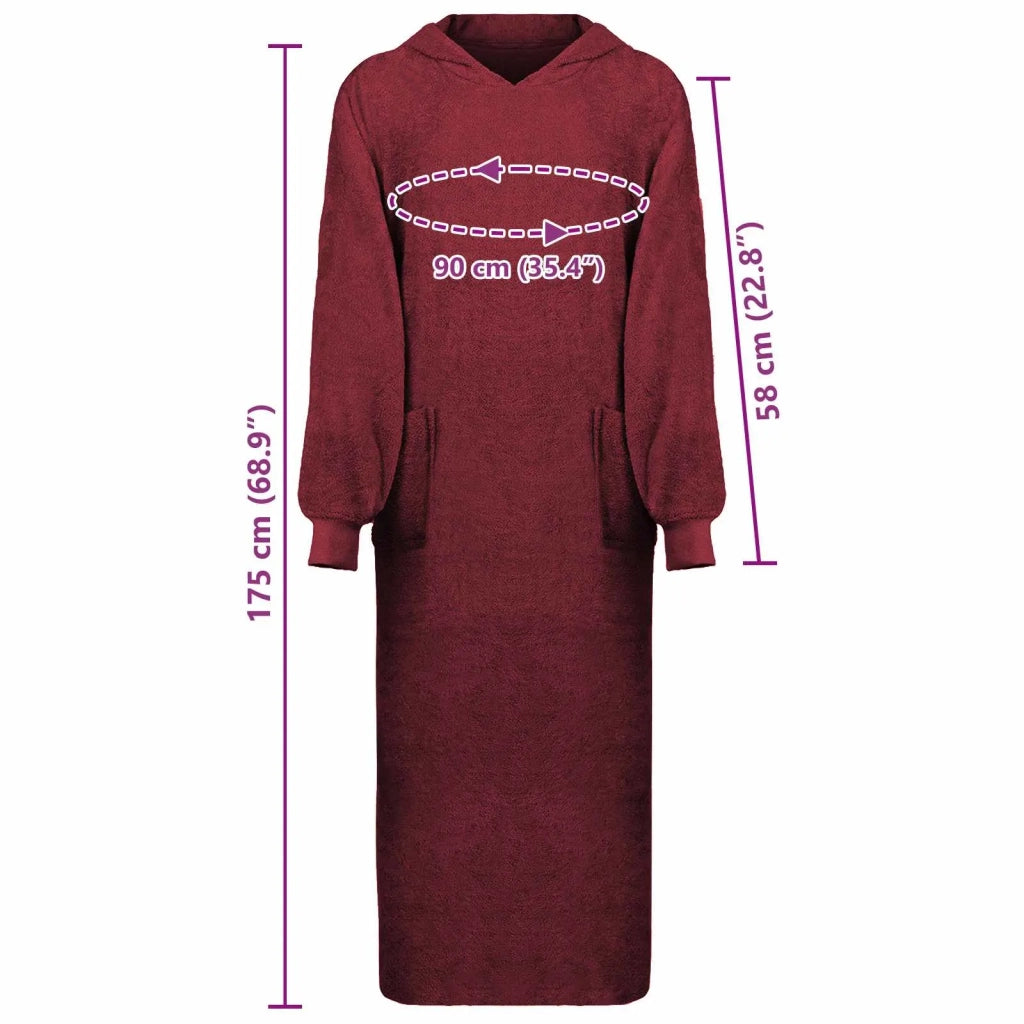 Felpa coperta KINN Rosso XXL Cotone CFW4370294