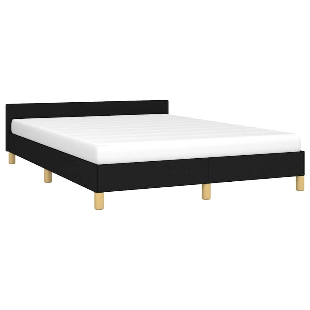 Giroletto con Testiera Nero 140x190 cm in Tessutocod mxl 119501