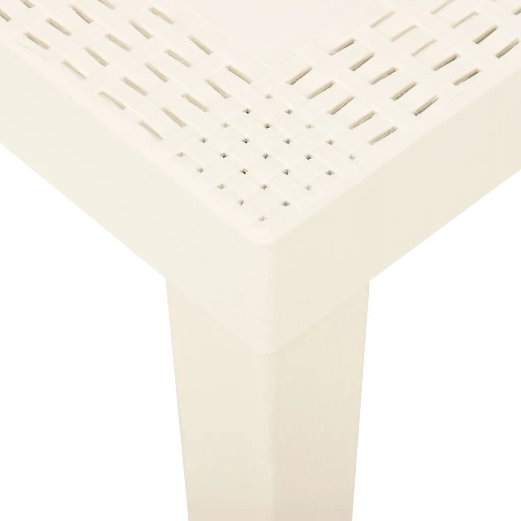 Tavolo da Giardino Bianco 79x65x72 cm in Plastica cod mxl 34177