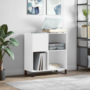 Mobile Porta Dischi Bianco 84,5x38x89 cm in Legno Multistrato 831780