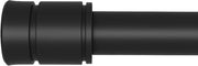 Barra per tende in acciaio nero per finestre da 112 a 213 cm - Maniglia regolabile per tende - Lunga barra per tende per camera da letto - Robusta barra per tende in acciaio da 25 cm di diametro - Adatta per finestre da 71 a 229 cm di larghezza