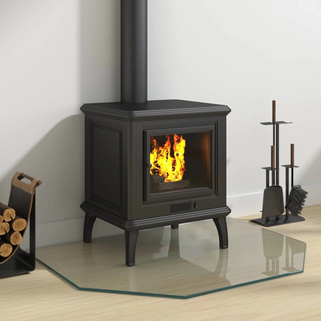 Piastra in vetro per camino Trasparente 80 x 60 cm Vetro 353869