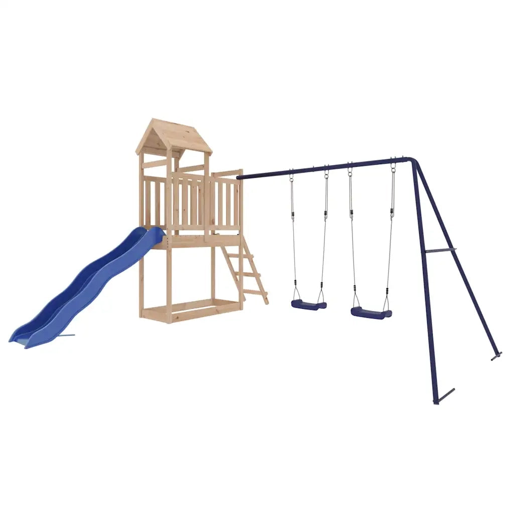 Set da Gioco da Esterno in Legno Massello di Pino 3155879