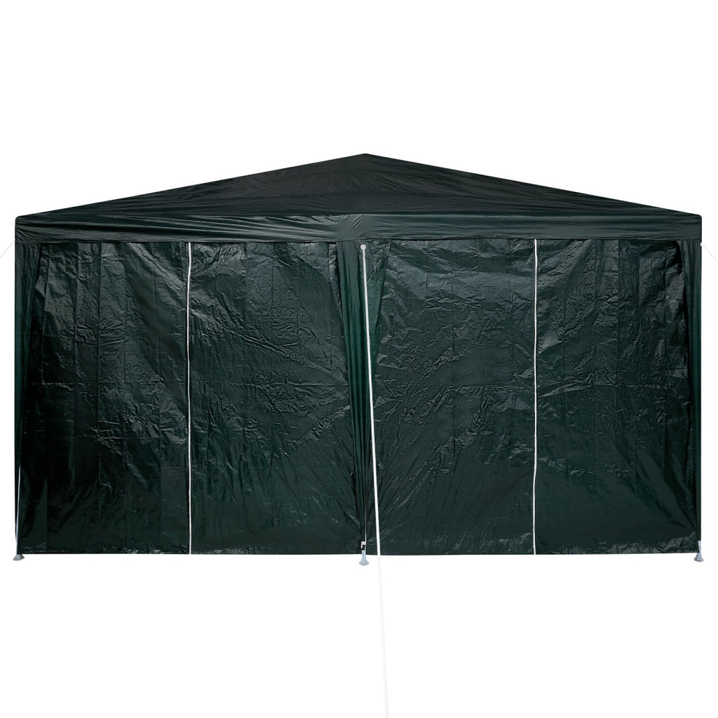 Tenda da Festa con 8 Pareti Laterali Verde 4x4 m PE
