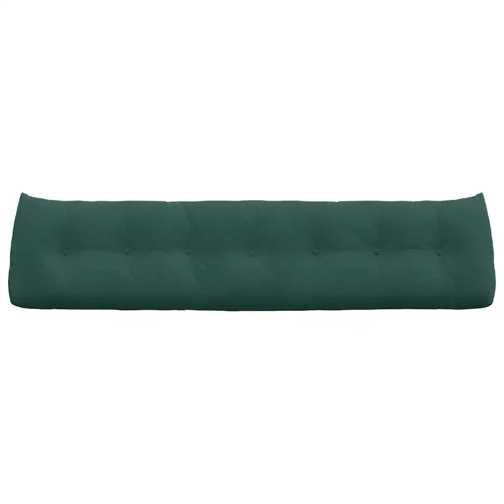 Cuscino per Schiena Verde Scuro 200 x 24 x 50 cm Velluto 42014605