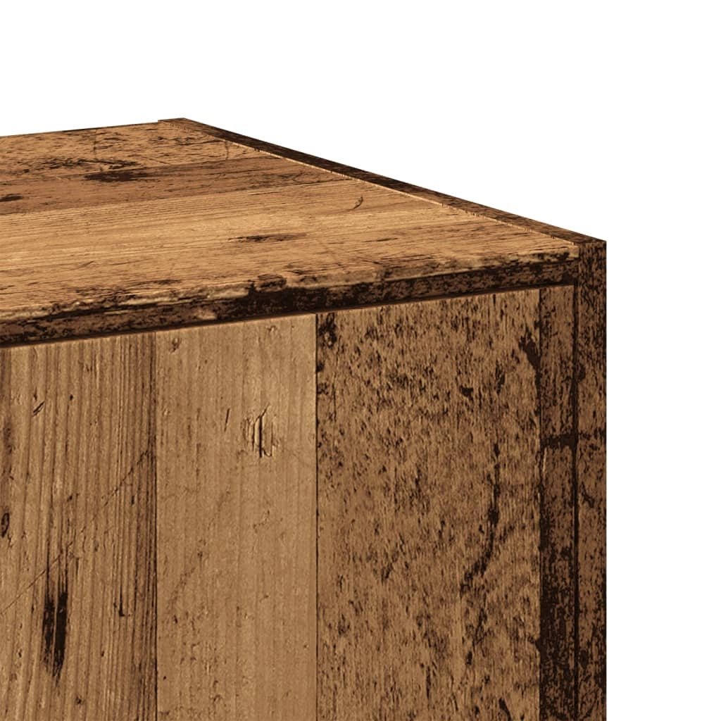 Mobiletto da farmacia vintage pratico 30 x 41 x 174,5 cm legno composito finitura effetto legno anticato 02_0055656