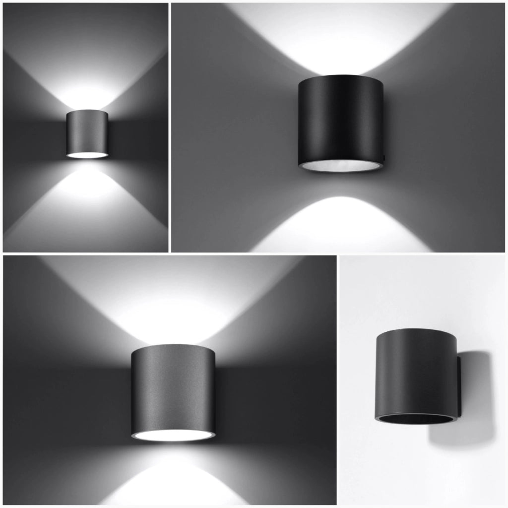 Applique RONDEO 1 luce nera opaca alluminio G9 Pure Lume