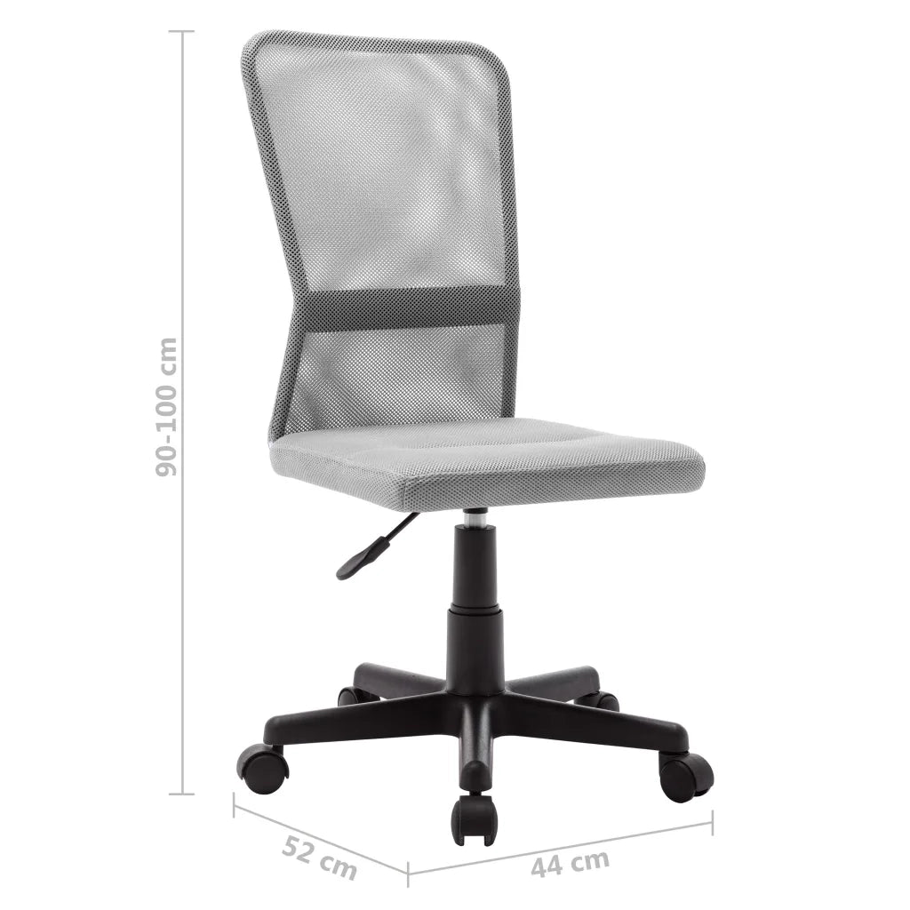Sedia da Ufficio Grigia 44x52x100 cm in Tessuto a Rete cod mxl 67624