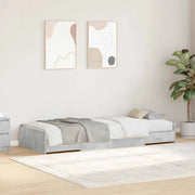 Struttura del letto con testiera Grigio cemento 98.5 x 200 cm 3335224