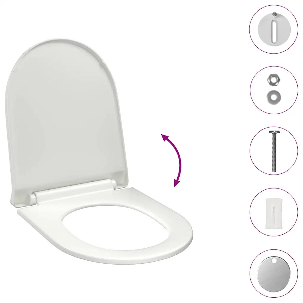 Copriwater Ammortizzato a Sgancio Rapido Bianco CFW1674248