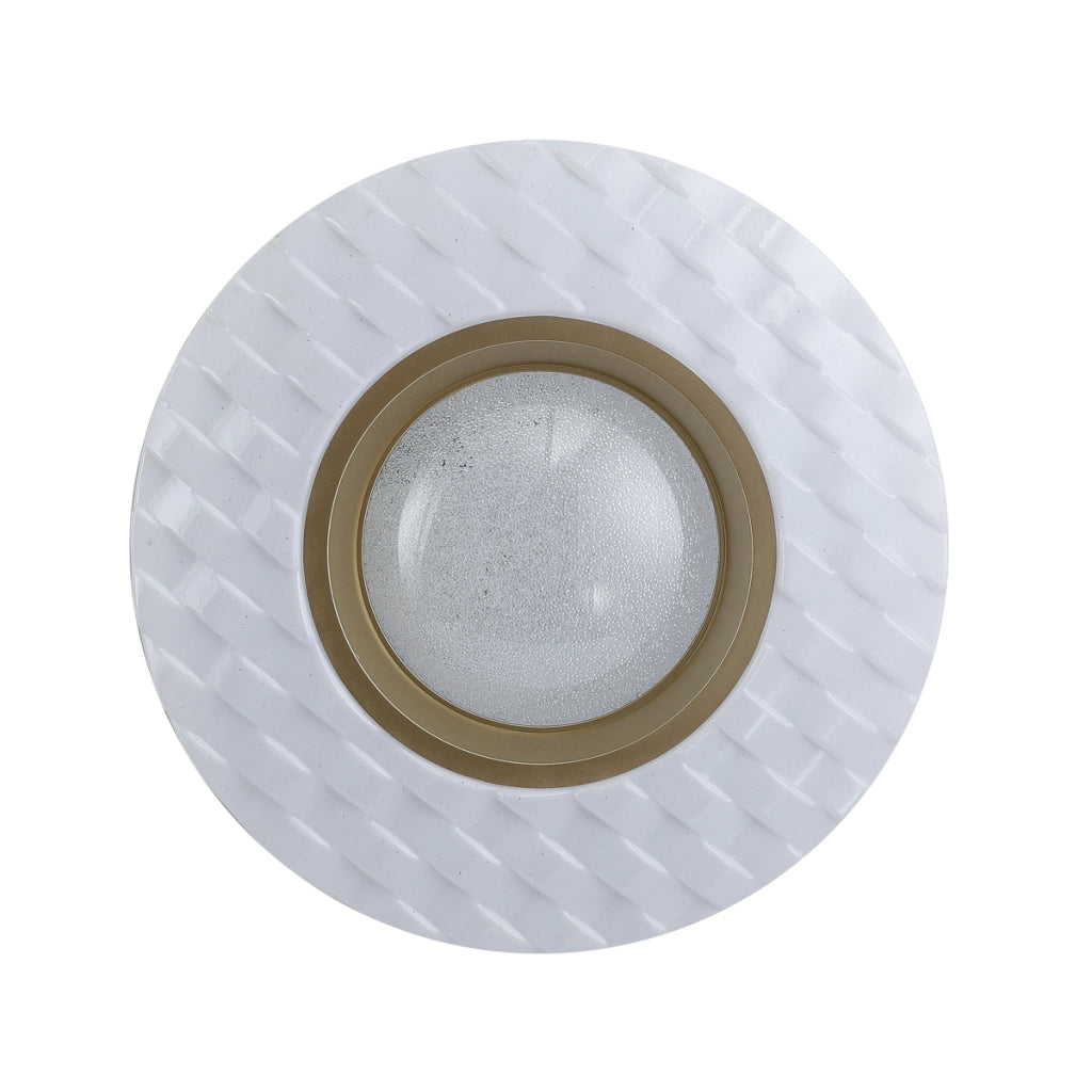 Plafoniera LED rotonda Italux BUMI bianco oro Ø48 48W