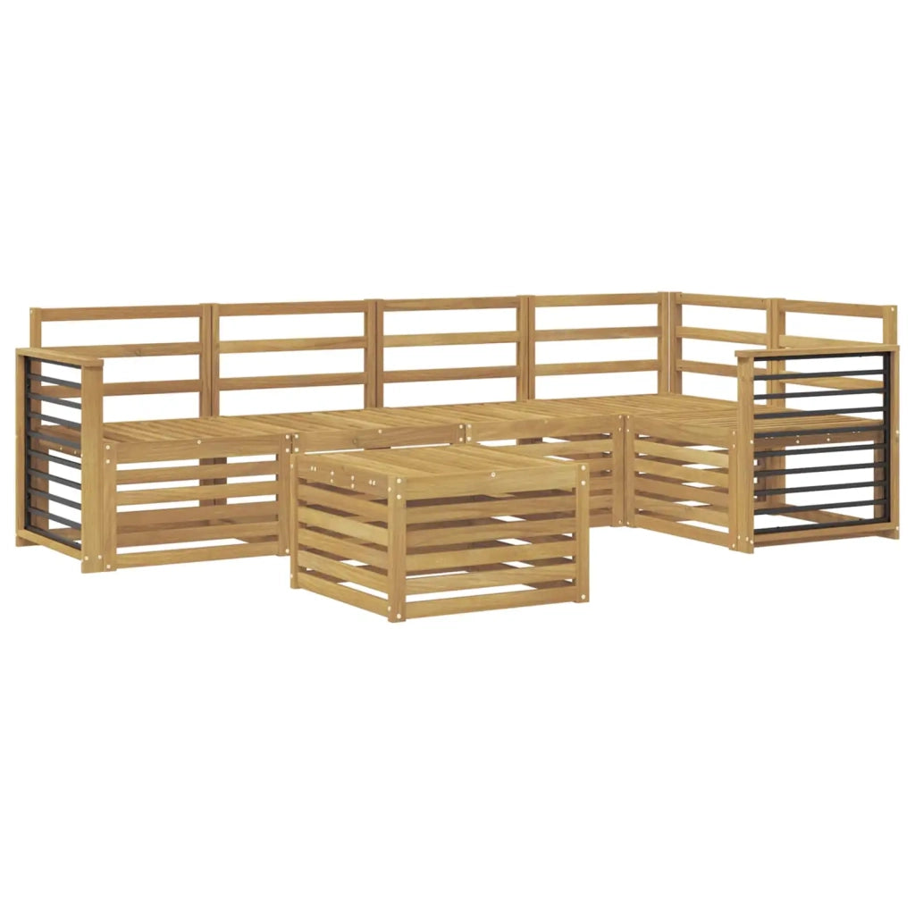 Set di divani da esterno 6 pcs Bianco 59 x 59 x 37 cm 3391884