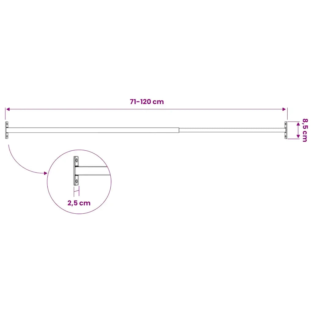 Barre di Sicurezza per Finestra Regolabili 3 pz 710-1200 mm CFW5600486