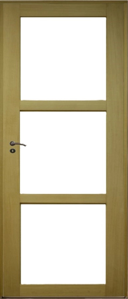 Blocco Porta Ayous Vetri Trasparenti H204 x L83 Tavolino Spinta Destro